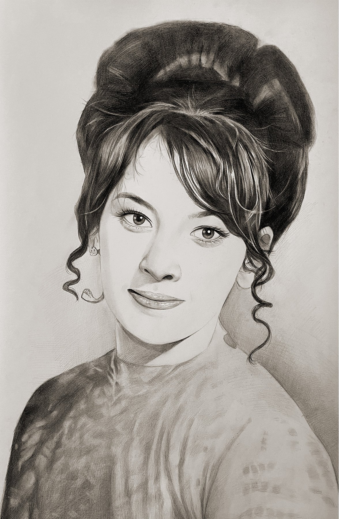 Black Pencil portrait example