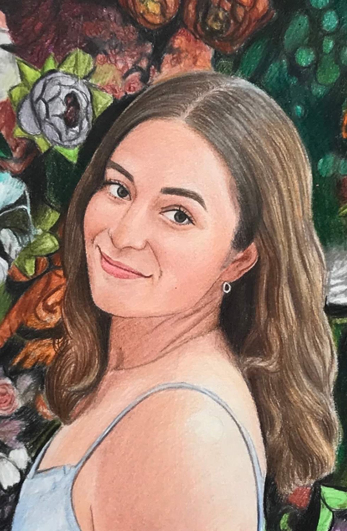 Color Pencil portrait example