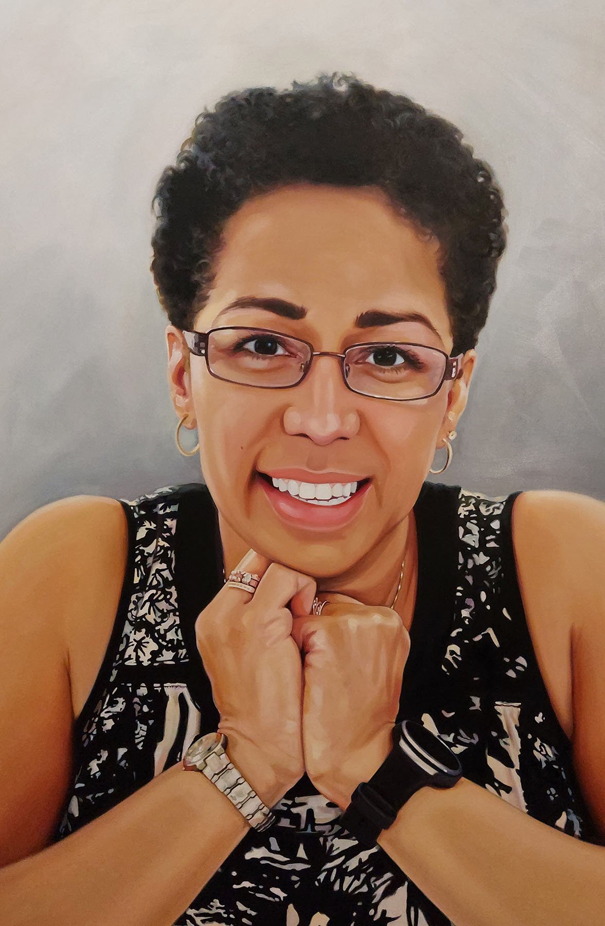Oil portrait example