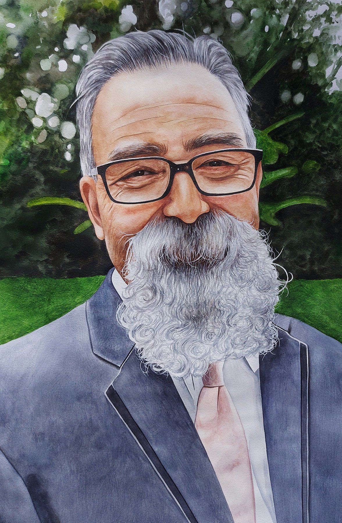 Watercolor portrait example