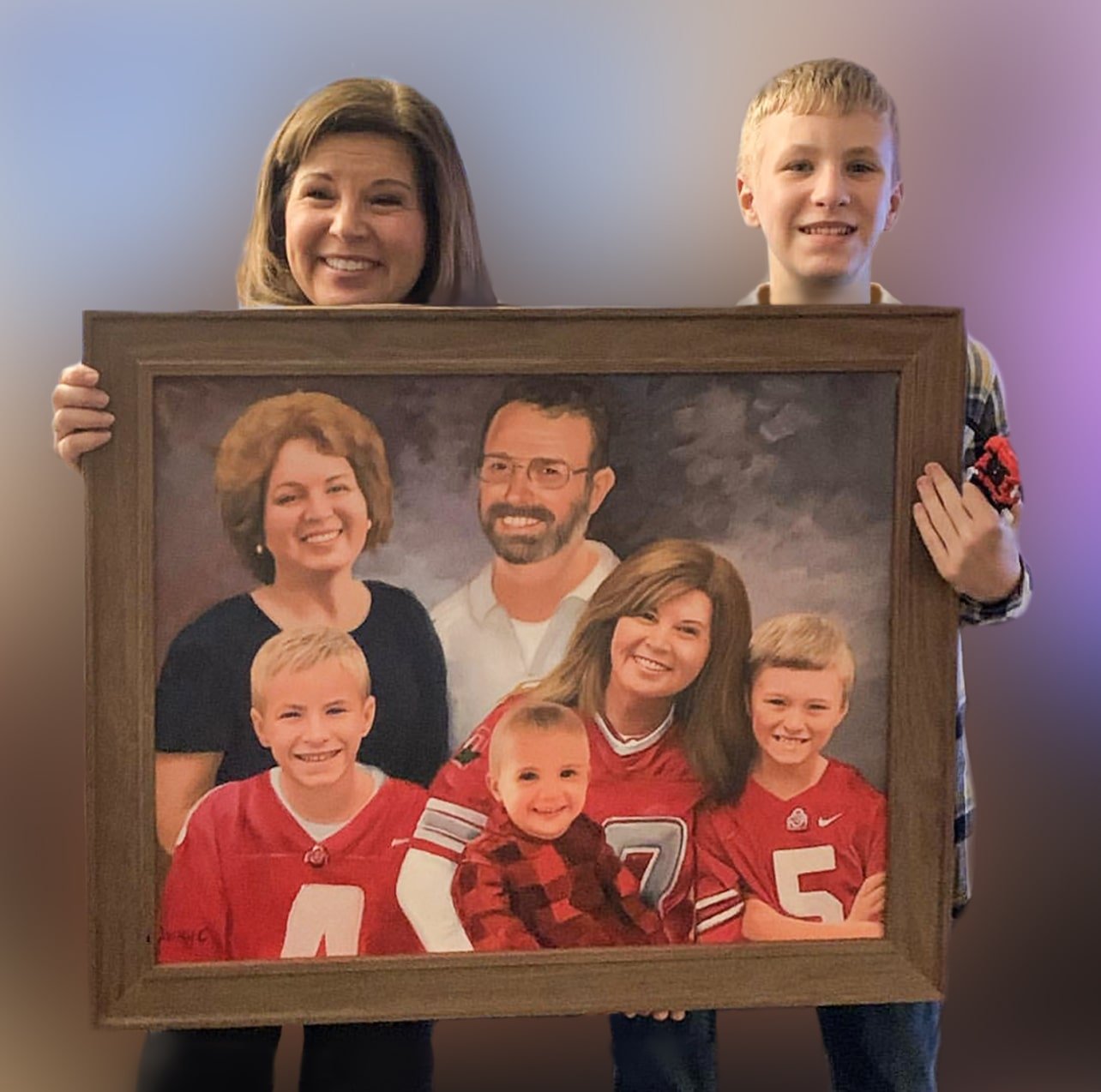 Room view showing 24 x 30 in portrait scale