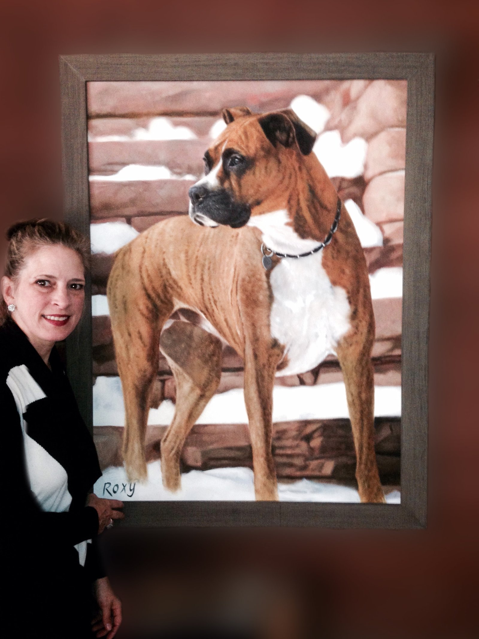 Room view showing 30 x 40 in portrait scale
